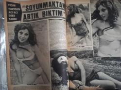 Pazar Haftalık Aktüalite Sinema Tiyatro Müzik ve Magazin Dergisi - 27 Nisan 1973 - Sayı:866 - Bahar Erdeniz - Gülay Alp - Hülya Koçyiğit filmini tamamlar tamamlamaz Avrupa'ya gitti - Orhan Elmas - İzzet Günay - Selahattin Erköse - İzzet Günay iddialı - Oğuzhan Mete - Yılmaz Güney - Yeşim Yükselen acı acı dert yandı - Sevda Ferdağ - Cüneyt Arkın - Meral Sayın - Yusuf Sezgin - Ahmet Mekin - Yılmaz Güney - Kartal Tibet - Eşref Kolçak - Filiz Akın Yeşilçam'ın iç yüzünü anlatıyor - Meral Zeren'in de başına geldi - Meral Zeren'i muz gibi soyuverdiler - Nazmi Özer - Kartal Tibet - Erkan Özmen Göreme'den bildiriyor - Rafet Gülerman - Nejay Soydam - Türkan Şoray - Atıf Yılmaz - Fikret Hakan - Özcan Tekgül - Gönül Öner - Ümit Tokcan'la evleniyor - Blue Girls - İstanbul'da uçsuz salgını var - Mine Mutlu - Arzu Okay - Emel Özden - Ceyhan Cem - Gönül Öner - Beyza Başar - Aytekin Akkaya fotoğraf ve haberi - Tam Takım Dergi
