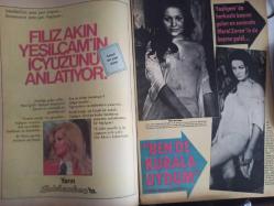 Pazar Haftalık Aktüalite Sinema Tiyatro Müzik ve Magazin Dergisi - 27 Nisan 1973 - Sayı:866 - Bahar Erdeniz - Gülay Alp - Hülya Koçyiğit filmini tamamlar tamamlamaz Avrupa'ya gitti - Orhan Elmas - İzzet Günay - Selahattin Erköse - İzzet Günay iddialı - Oğuzhan Mete - Yılmaz Güney - Yeşim Yükselen acı acı dert yandı - Sevda Ferdağ - Cüneyt Arkın - Meral Sayın - Yusuf Sezgin - Ahmet Mekin - Yılmaz Güney - Kartal Tibet - Eşref Kolçak - Filiz Akın Yeşilçam'ın iç yüzünü anlatıyor - Meral Zeren'in de başına geldi - Meral Zeren'i muz gibi soyuverdiler - Nazmi Özer - Kartal Tibet - Erkan Özmen Göreme'den bildiriyor - Rafet Gülerman - Nejay Soydam - Türkan Şoray - Atıf Yılmaz - Fikret Hakan - Özcan Tekgül - Gönül Öner - Ümit Tokcan'la evleniyor - Blue Girls - İstanbul'da uçsuz salgını var - Mine Mutlu - Arzu Okay - Emel Özden - Ceyhan Cem - Gönül Öner - Beyza Başar - Aytekin Akkaya fotoğraf ve haberi - Tam Takım Dergi