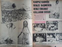Pazar Haftalık Aktüalite Sinema Tiyatro Müzik ve Magazin Dergisi - 11 Mayıs 1973 - Sayı:868 - Hale Soygazi - Gül Tener - Yılanlı dansöz Gabriella Merlin - Karpuz kabuğu denize düşmede Deniz Erkanat kollarını sıvadı - Mithat Kefeli - Mahmut Kefeli - Temel Bozdoğan - Yılmaz Çepni - Adnan Deveci - Akın Balkan - Bilge Deveci - Bülent semizoğlu - Ail Vidinli - Nazif Demirel - Metin Erhamza - Özkan Akçay - İbrahim Başaran - Reha Ergör - Hatay Balcı - Sami Direr - Özkan Akçay - Arzu Okay ''Aşk konusunda yeni bir şey yok'' - Gül Tener, Fikret Hakan'a gönül verdi - Brezilyalı Güzel Carmen - Selma Güneri - Beklan Algan - Yılmaz Güney - Salih Güney - Ediz Hun - Ceyhan Cem'in ormanda bahar gezisi - Muzaffer Nebioğlu - Ayhan Işık - Emel Özden - Oya Peri - Ülkü Özen - İrfan Atasoy - Nükhet Egeli - Sami Tunç - Sevda Ferdağ fotoğraf ve haberi - Tam takım Dergi