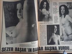 Pazar Haftalık Aktüalite Sinema Tiyatro Müzik ve Magazin Dergisi - 18 Mayıs 1973 - Sayı:869 - Feri Cansel - Melek görgün - Meral Zeren - Sezer Başak'ın bahar başına vurdu - Nil başak - Leyla Sayar nişanlanı verdi - Crazy Horse Balesi Türkiye'de - Yeşilçam'ın aşk albümü - Ajda Pekkan - Tanju Gürsu - Ekrem Bora - Kuzey Vargın - Ayhan Işık - İzzet Günay - Şantöz Aylin Hıdrellez'de - Belgin Doruk: ''Sahne için herşey tamam'' - Selahattin Erköse - Özdemir Birsel - Sadri Alışık'ın başını kaşıyacak vakti yok - Hülya Tuğlu'nun balık safası - Muhterem Nur - Yeşilçam'da yeri doldurulmayan hala tek yıldız: Muhterem Nur - Anuşka - İlknur Taçbaş - Pelin Ceylan - Sevinç Pekin - Ufuk Enünlü - Nevin Pere - Leyla Sayar - Yılmaz Köksal fotoğraf ve haberi - Tam Takım Dergi