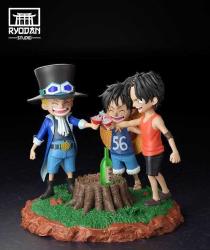 Luffy & Ace & Sabo One Piece Figür - 20 cm