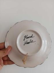 El Yapımı Kabartmalı Çini Duvar Tabağı - Kütahya Çinisi - Kusursuz Kondisyonda