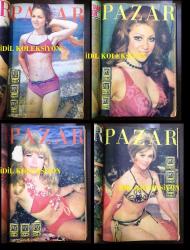 Pazar Haftalık Aktüalite Sinema Tiyatro Müzik ve Magazin Dergisi 1970 YILINDAN SIRASIYLA TEK CİLT İÇİNE YERLEŞTİRİLMİŞ TOPLAM 25 SAYI - ÖZEL CİLTLİ - FİLİZ AKIN - HÜLYA KOÇYİĞİT - FATMA GİRİK - TÜRKAN ŞORAY - CÜNEYT ARKIN - SEYYAL TANER - KADİR İNANIR - ARZU OKAY - BAHAR ERDENİZ - AYHAN IŞIK - SEVDA FERDAĞ - TAMER YİĞİT - BELGİN DORUK - EKREM BORA - SELMA GÜNERİ - FİKRET HAKAN - SADRİ ALIŞIK - NEBAHAT ÇEHRE - EDİZ HUN - ORHAN GENCEBAY - MİNE MUTLU - KARTAL TİBET - NAZAN ŞORAY - YILMAZ GÜNEY -- GÖKSEL ARSOY - FERİ CANSEL - İZZET GÜNAY - İZZET GÜNAY - TANJU GÜRSU - GÖNÜL YAZAR - KARTAL TİBET - FATMA GİRİK - MİNE MUTLU - SEVDA FERDAĞ - AJDA PEKKAN - ZEKİ MÜREN - EDİZ HUN - ENGİN ÇAĞLAR - ZEKİ MÜREN  - YILMAZ DURU - ÖZTÜRK SERENGİL - MİNE MUTLU - MÜJGAN AĞRALI - FATMA KARANFİL - GÜLGÜN ERDEM - NEVİN NURAY - MUZAFFER TEMA - MURAT SOYDAN - SALİH GÜNEY - LALE BELKIS - BİRSEN AYDA - SEYYAL TANER - ÜLKÜ ÖZEN - HÜLYA TUĞLU - ZUHAL AKTAN - ZERRİN ARBAŞ - PİRAYE UZUN - FİGEN SAY - MÜJGAN AĞRALI