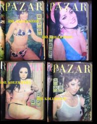 Pazar Haftalık Aktüalite Sinema Tiyatro Müzik ve Magazin Dergisi 1970 YILINDAN SIRASIYLA TEK CİLT İÇİNE YERLEŞTİRİLMİŞ TOPLAM 25 SAYI - ÖZEL CİLTLİ - FİLİZ AKIN - HÜLYA KOÇYİĞİT - FATMA GİRİK - TÜRKAN ŞORAY - CÜNEYT ARKIN - SEYYAL TANER - KADİR İNANIR - ARZU OKAY - BAHAR ERDENİZ - AYHAN IŞIK - SEVDA FERDAĞ - TAMER YİĞİT - BELGİN DORUK - EKREM BORA - SELMA GÜNERİ - FİKRET HAKAN - SADRİ ALIŞIK - NEBAHAT ÇEHRE - EDİZ HUN - ORHAN GENCEBAY - MİNE MUTLU - KARTAL TİBET - NAZAN ŞORAY - YILMAZ GÜNEY -- GÖKSEL ARSOY - FERİ CANSEL - İZZET GÜNAY - İZZET GÜNAY - TANJU GÜRSU - GÖNÜL YAZAR - KARTAL TİBET - FATMA GİRİK - MİNE MUTLU - SEVDA FERDAĞ - AJDA PEKKAN - ZEKİ MÜREN - EDİZ HUN - ENGİN ÇAĞLAR - ZEKİ MÜREN  - YILMAZ DURU - ÖZTÜRK SERENGİL - MİNE MUTLU - MÜJGAN AĞRALI - FATMA KARANFİL - GÜLGÜN ERDEM - NEVİN NURAY - MUZAFFER TEMA - MURAT SOYDAN - SALİH GÜNEY - LALE BELKIS - BİRSEN AYDA - SEYYAL TANER - ÜLKÜ ÖZEN - HÜLYA TUĞLU - ZUHAL AKTAN - ZERRİN ARBAŞ - PİRAYE UZUN - FİGEN SAY - MÜJGAN AĞRALI