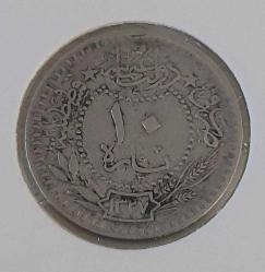 10 PARA 1327-3 SULTAN MEHMET REŞAT ORİJİNAL MADENİ NİKEL NADİR D2VVV3