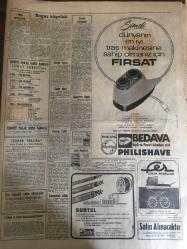 HÜRRİYET GAZETESİ  10 ŞUBAT 1968 YIL :20 SAYI :7108--Boğaz köprüsü 40 ayda  tamamlanacak --Kuneralp tekrar  Kıbrıs a gidiyor --Bayan trafik polisine  şoförler  abla bize  de yol ver dediler ---Zonguldak  nihayet  sakin bir şehir havasına girdi ---Firari Gangster Agop gizlendiği  evin kızını  iğfal etti --86 Çeşit kokteyl  yapan öğretmene talebeler  alkol profesörü  diyor ---Sahte Milli Emniyet ajanının  belinde  namluya  mermi sürülü  tabanca çıktı ----Hızı saatte 300 kilometre  olan tepkili  tren  imal edilecek ---NATO lu  hanımlar Türk Günü nde dönerli pilav  yemek için kuyruğa  girdiler ---Clay Boksu Bırakıyor --Galatasaray F.Köy önünde --Ateşçi 67. Yıldırım 71.Olabildi ---Beşiktaş ,Edirne de  genç oyuncu  deneyecek ---İki bin Bursalı  taraftar  Eskişehir 'e gidiliyor ----Vefalı Futbolculara gülmek bile yasak --Farah Diba kıyafeti   ile herkesin  dikkatini çekiyor ----Latin Amerika yı kasıp kavuran Arap dansözü :Çöl Fırtınası ---