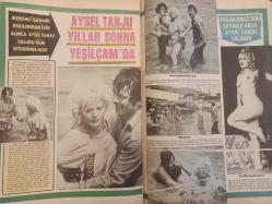 Pazar Haftalık Aktüalite Sinema Tiyatro Müzik ve Magazin Dergisi - 1976 Yılı - Sayı:1035 - Arzu Okay - Canan Candan - Yonca Yücel Avrupa'da dansözlük yapmak için dans dersleri alıyor - Feri Cansel nikah memuruna üçüncü kez ''evet!'' dedi - Yusuf Tereyağoğlu - Seyyal Taner - Perihan Savaş - İzzet Günay - Fatma Belgen - Hülya Koçyiğit - Müşerref Tezcan - Erdoğan Şaşmaz - Filiz Ersürer - Bir sanatçının dramı - Yılmaz Güney - Hülya Korur İsviçre'de milyonerleri peşinden koşturuyor - Seyyal Taner - Ajda Pekkan - Neşe Karaböcek - Aysel Tanju yıllar sonra Yeşilçam'da - Oğuz Gözen - Perihan Ateş Almanya'ya postu serdi! - Kolombo Hüsnü Fotoromanı - Aydemir Akbaş - Yeşim Yükselen - Ata Saka - Arif Keskiner fotoğraf ve haberi - Tam Takım Dergi