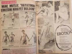Pazar Haftalık Aktüalite Sinema Tiyatro Müzik ve Magazin Dergisi - 1976 Yılı - Sayı:1037 - Sevda Ferdağ - Yeşim Yükselen - Mine Mutlu ''Hayatımın erkeğini nihayet buldum'' dedi - Ünal Çulha - Hülya Koçyiğit ve kızı Gülşah - Ayla Algan ve Nil Burak ''Eksik Etek'' filminde buluştular - Harika Değirmenci - Saadet Sun - Bahar Erdeniz - Fenerbahçeli Engin beraberliği devam ediyor - Yaya kalan Sevinç Pekin oldu - Müşfik Kenter - Gülsün Kamu - Cihangir Gaffari - Seher Şeniz gönlünü bir işadamına kaptırdı - Orhan Sölpük - Jayne Mansfield'in kızı Janie Marie'nin çıplak pozları sinema evreninde olay yarattı - Christine Carol bir süre sahneye çıkamayacak! - Kolombo hüsnü fotoromanı - Aydemir Akbaş - Yeşim yükselen - Aya Saka - Arif Keskiner fotoğraf ve haberi - Tam Takım Dergi