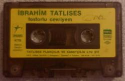 İBRAHİM TATLISES ***FOSFORLU CEVRİYEM KAGIT DÖNEM BASKISI SADE KASET