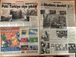 Sabah Gazetesi - 22 Eylül 1999  - Türkiye - Gazete - Eğitim - Dava - Ay - Otel - AP - Sanayi - Deprem - Tekstil - Ordu - Uçak - Bengü - Adamlar - Kurtarma - Yunanistan - Ceza - Altın - Uydu - Cumhurbaşkanı - Şili - Beşiktaş - Mezarlık - Mezar - Aşı - Merkez Bankası - Fransa - Öğrenci - Mahkeme - Yavuz Donat - Başbakan - Polis - Tıp - Spor - Galatasaray - Maç - Saray - Şampiyonlar Ligi - Savunma - Gol - Kale - Fatih Terim - Hagi - Zara - Oyuncu - Sel - Hertha Berlin - Mehmet Ağar - Hakan Şükür - Teknik Direktör - Chelsea - SEM - Taraftar - Leonardo - AC Milan - Sergi - Hakem - Taffarel - Emrah - Brezilya - Juventus - Seçim - Futbol - Emre - Hasan Şaş - Defans Oyuncusu - Lazio - Futbolcu - Real Madrid - Bayern - Bayern Münih - Rangers - Avusturya - Norveç - Arsenal - Rosenborg - Barcelona - Mars - BM - Olympiakos - Eder - Kule - Agu - Ege - ABD - Televizyon - Elektrik - Roman - Can Dündar - Isla - Baraj