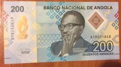 ANGOLA  200 KWANSAS ÇİL POLİMER 2020 KAĞIT PARA.