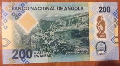 ANGOLA  200 KWANSAS ÇİL POLİMER 2020 KAĞIT PARA.