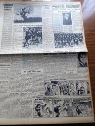 Vatan Gazetesi - 20 Şubat 1956 - Milli Takım Tarih Yazdı - Türkiye Macaristan'a 3 1 Galip Geldi - Vatan Haini Stalin Yazan Ahmet Emin Yalman Köşe Yazısı - S. Gusztav Macarlar Türklerin Taktiği Karşısında Aciz Kaldılar Dedi - İttihat ve Terakki Fırkasının Son Umumi Katibi Mithat Şükrü Bleda Vefat Etti - Yunanistan Seçimlerinde Karamanlis Başta Gidiyor -  Yanlış Numara Yazan Lucille Fletcher Yazı Dizisi - İstanbul'da Günde 57 Köpek Öldürülüyor - Doğu Karadeniz'de Mısır Karaborsada - İşçi Bankası Kuruluş Hazırlıkları - Azerbaycan Kültür Derneğinin 8. Kültür Kongresi Toplandı - Geçmişte Bugün Yazan Feridun Fazıl Tülbentçi Yazı Dizisi - Abbasiler Devletinin Sonu Ve Osmanlı Padişahlarının Halifeliği - Kasım Gülek İktidar Da Bizim Gibi Hesap Versin Diyor - Gazeteci Ceyn Arden'in Maceraları - Yeni Bir Tony Curtis - Tülin Korman Yılın Sanatkarı Seçildi - Okuyucu Fikir Ve Şikayetleri - Tiyatro Tenkidleri Yazan Ayşe Nur - Cinsi Cazibe Bombası Diana Dors'un Giydiği Elbise - Televizyon Kaç Para