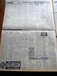 Vatan Gazetesi - 17 Şubat 1956 - Ahmet Emin Yalman Köşe Yazısı - Yangın Felaketi Sebebiyle Celal Bayar Gerze'ye Gidiyor - Fethi Çelikbaş Üniversite Sussun Basın Methetsin Olamaz Diyor - Rockfeller Vakfı 6.680.000 Dolarlık Burslarını İlan Etti - Memleketimizde 71 Cadillac Var - Peru'da Anayasa Yürürlükten Kaldırıldı - 6 7 Eylül Duruşmasına Bugün Devam Edilecek - Fransız Başvekili Guy Mollet Cezayire Sosyal Demokrasiyi Getireceğiz Dedi - Yanlış Numara Yazan Lucille Fletcher Yazı Dizisi -  Bir Türk Anası Abidesi Dikilmek Üzere Teşebbüse Geçildi - Hilton Oteli'nin İki Garsonu Komünizm Propagandası Yapmış - Uludağ Milli Park Yapılıyor - Bursa'da Tarihi Bir Servi Ağacı Yıkıldı - İstanbul Üniversitesi Senatosu Toplandı - Gazeteci Ceyn Arden'in Maceraları Çizgi Roman - Hoş Memo Karikatür - Komünistler Birleşmiş Cephe Kurmak İstiyor - Prenses Margaret Katolik Mezhebine Girecekmiş - Resim Tenkidleri Yazan Zahir Güvemli - Film Yıldızı Özcan Tekgül Puro Tuvalet Sabunu Kullanıyorum Diyor -Good Year