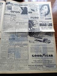 Vatan Gazetesi - 17 Şubat 1956 - Ahmet Emin Yalman Köşe Yazısı - Yangın Felaketi Sebebiyle Celal Bayar Gerze'ye Gidiyor - Fethi Çelikbaş Üniversite Sussun Basın Methetsin Olamaz Diyor - Rockfeller Vakfı 6.680.000 Dolarlık Burslarını İlan Etti - Memleketimizde 71 Cadillac Var - Peru'da Anayasa Yürürlükten Kaldırıldı - 6 7 Eylül Duruşmasına Bugün Devam Edilecek - Fransız Başvekili Guy Mollet Cezayire Sosyal Demokrasiyi Getireceğiz Dedi - Yanlış Numara Yazan Lucille Fletcher Yazı Dizisi -  Bir Türk Anası Abidesi Dikilmek Üzere Teşebbüse Geçildi - Hilton Oteli'nin İki Garsonu Komünizm Propagandası Yapmış - Uludağ Milli Park Yapılıyor - Bursa'da Tarihi Bir Servi Ağacı Yıkıldı - İstanbul Üniversitesi Senatosu Toplandı - Gazeteci Ceyn Arden'in Maceraları Çizgi Roman - Hoş Memo Karikatür - Komünistler Birleşmiş Cephe Kurmak İstiyor - Prenses Margaret Katolik Mezhebine Girecekmiş - Resim Tenkidleri Yazan Zahir Güvemli - Film Yıldızı Özcan Tekgül Puro Tuvalet Sabunu Kullanıyorum Diyor -Good Year