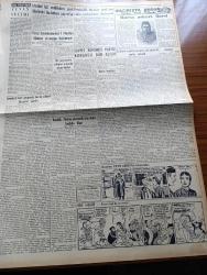 Vatan Gazetesi - 15 Şubat 1956 - Ahmet Emin Yalman Köşe Yazısı - Demokrat Parti Grubunda Basına Şiddetli Hücumlar Yapıldı - Randall Türkiye Ekonomik İşleri Halle Başladı Diyor - Gerze Yangınında 17 Kişi Öldü 833 Ev 300 Dükkan Yandı - Kırklareli İçindeki Sel Suları Dün Sabah 50 Santim Yükseldi - Yanlış Numara Yazan Lucille Fletcher Yazı Dizisi - Şehir Tiyatrosu Artistlerininin Zam İşi Dün Görüşüldü - Kıbrıs Türktür Cemiyeti Üyelerinin Duruşmasına Devam Olundu - Vergi Beyannameleri 1 Marttan İtibaren Alınmaya Başlanıyor - Geçmişte Bugün Yazan Feridun Fazıl Tülbentçi Yazı Dizisi - Bursa Askeri Lisesi - Sovyet Komünist Partisi Kongresi Dün Açıldı - Gazeteci Ceyn Arden'in Maceraları Çizgi Roman - Hoş Memo Karikatür - Bir Hapishane Kaçağı Televizyonda Konuştu - Okullarda Ahlak Dersinin Okutulması Hakkında Teklif - Tiyatro Programı - İstanbul Peşte Temsili Maçı Bugün Yapılıyor - Voleybol Türkiye Birincilikleri - Nasıl Futbolcu Oldum Yazan Ferenc Puşkaş- Beşiktaş Beyoğluspor Maçı