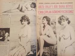 Pazar Haftalık Aktüalite Sinema Tiyatro Müzik ve Magazin Dergisi - 1976 Yılı - Sayı:1038 - Feri Cansel - Harika Değirmenci - Sevda Ferdağ - Metin Erksan aşkı ''Kadın Hamlet'' te su yüzüne çıktı - Gül Erksan - Arzu Okay'ı bir daha böyle çırılçıplak göremeyeceksiniz - Ünsal Emre - Yeşilçam'ın sahneye son transferi: Deniz Erkanat - Ülkü Özen müzisyen sevgilisi ile evleniyor - Yeşilçam'da yaprak dökümü - Selma Güneri ve Yusuf Sezgin'in on yıllık mutlu yuvaları dağılıyor - Cüneyt arkın - Rübap Işıl - Betül Işıl - Filiz Işıl - Cüneyt Arkın'ın baldızı da isim değiştirip artist oldu - Nazan Şoray'ın gizli bir aşkı ortaya çıktı - Aysel Tanju'nun şantöz kardeşi de Yeşilçam'da-  Tülay Tansu - Bir dönem seks kraliçesiydi - Kolombo hüsnü fotoromanı - Aydemir Akbaş - Yeşim Yükselen - Ata Saka - Arif Keskiner fotoğraf ve haberi - Tam Takım Dergi