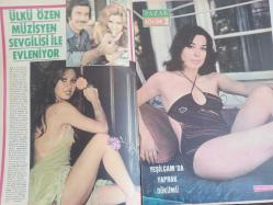 Pazar Haftalık Aktüalite Sinema Tiyatro Müzik ve Magazin Dergisi - 1976 Yılı - Sayı:1038 - Feri Cansel - Harika Değirmenci - Sevda Ferdağ - Metin Erksan aşkı ''Kadın Hamlet'' te su yüzüne çıktı - Gül Erksan - Arzu Okay'ı bir daha böyle çırılçıplak göremeyeceksiniz - Ünsal Emre - Yeşilçam'ın sahneye son transferi: Deniz Erkanat - Ülkü Özen müzisyen sevgilisi ile evleniyor - Yeşilçam'da yaprak dökümü - Selma Güneri ve Yusuf Sezgin'in on yıllık mutlu yuvaları dağılıyor - Cüneyt arkın - Rübap Işıl - Betül Işıl - Filiz Işıl - Cüneyt Arkın'ın baldızı da isim değiştirip artist oldu - Nazan Şoray'ın gizli bir aşkı ortaya çıktı - Aysel Tanju'nun şantöz kardeşi de Yeşilçam'da-  Tülay Tansu - Bir dönem seks kraliçesiydi - Kolombo hüsnü fotoromanı - Aydemir Akbaş - Yeşim Yükselen - Ata Saka - Arif Keskiner fotoğraf ve haberi - Tam Takım Dergi