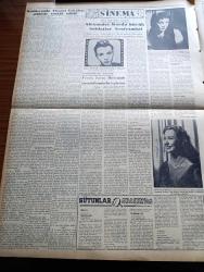 Vatan Gazetesi - 1 Şubat 1956 - Başvekil Adnan Menderes Demokrat Parti Grubunda Üniversitelere Basına Ve Hürriyet Partisine Hücum Etti - Türk Amerikan İktisadi Görüşmeleri Yazan Ahmet Emin Yalman Köşe Yazısı - Türkiye Macaristan Maçı Yapılamıyor Mu - Hamit Şevket İnce Haysiyet Divanına Verildi - İstanbul'da Karakış Şiddetini Arttırdı - Nesebi Sahih Olmayan Çocukların Tescili - Askeri Şura'da Ordu İçin Kararlar Alındı - Ürdün Rus Yardım Teklifini Reddetti - İstanbul Radyosu Parasız Kaldı - Fırtınalı Gece Yazan Orhan Kemal Yazı Dizisi - İzmir'de Hususi Araba lastikleri İğneleniyor - Fezal Ustar'ın Konseri - Migros'un Şansı Yazan Sadun Tanju - Geçmişte Bugün Yazan Sinemanın Keşfi Yazan Feridun Fazıl Tülbentçi Yazı Dizisi - Gazeteci Ceyn Arden'in Maceraları Çizgi Roman - Hoş Memo Karikatür - Ölümü Geniş Akisler Uyandıran Alexander Korda Büyük İstidatlar Keşfetmişti - Galatasaraylı Saim Milli Kadroya Dahil Edildi - Olimpiyatlarda Ruslar Başta Gidiyor