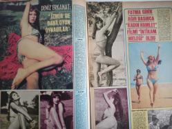 Pazar Haftalık Aktüalite Sinema Tiyatro Müzik ve Magazin Dergisi - 1976 Yılı - Sayı:1047 - Piraye Uzun - Prenses Banu - Türkan Şoray ''Deprem'' filmiyle Tahran Film Şenliğine katılacak - Ayla Akıncı - Tuncay Erana - Filiz Akın Avrupa diye bu kez gizlice Alanya'ya kadar gitti - Seyhan Gümüş çiftçinin kızı ''hem aşk, hem film'' diyor - Romalı Perihan, kendini Avrupalı artistlerden de büyük görmeye başladı: ''Raquel Welch de kimmiş!'' - Ayla Algan çocuğunu büyütüyor - ''Annelik rol yapmaktan daha zor'' - Deniz Erkanat: ''İzmir'de bana oyun oynadılar'' diyor - Fatma Girik ağır basınca ''kadın hamlet'' filmi ''intikam meleği'' oldu - Perihan Ateş'in Almanya'daki gizli nişanlısı ortaya çıktı - Seher Şeniz dansözlerin tümüne meydan okudu - Nesrin Topkapı - Alev Altın İzmir'de şarkı söylemek isterken kendini pavyonda buldu - Alev Sezer - Şeyda Senem - Ceyda Karahan - Tülin Yaprak - Müjde Ar da şarkıcılığa ''evet'' dedi - Kocasından ayrılan Gülay Alp, ortaya çıktı - Gülay Alp - Tam Takım Dergi