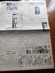 Vatan Gazetesi - 4 Şubat 1956 - Hürriyet Mi İstibdat Mı Yazan Ahmet Emin Yalman Köşe Yazısı - Hürriyet Partililer Meclisi Terkettiler - Başvekil Adnan Menderes'in Riyasetinde Yeni Bir Toplantı Yapıldı - Macar Milli Takımı Dün Gece Geldi - Satılan Dil Sualleri Hadisesi Adliyede - Şiddetli Bir Karayel Fırtınası Hüküm Sürüyor - Bulganin Amerika'ya 20 Yıllık Dostluk Teklif Etti - Şerif İçli Vefat Etti - Fırtınalı Gece Yazan Orhan Kemal Yazı Dizisi - Basın Hürriyeti Yazan Doktor Nihat Türel - Geçmişte Bugün Sait Halim Paşa'nın Kabinesinin İstifası - Truman Nixona Bir Yumruk Patlatmak İstiyorum Dedi - Gazeteci Ceyn Arden'in Maceraları Çizgi Roman - Elektrikli Tren İçin İki Fransız Mühendisi Geldi - Hikaye Öyle Bit Kız Yazan Erdal Öz - Aya Seyahat İçin Yer Ayırtanlar - Kansere Karşı Savaş İçin Bir Bomba Kullanılıyor - Tunalı Kız Yazan Louis Charles Royer Yazı Dizisi - Ava Gardner Pakistanlı Bir Güzel Oluverdi -  Nevin Aypar Puro Tuvalet Sabunu Kullanıyorum Diyor - Çalım Kralı Gibor - Boks
