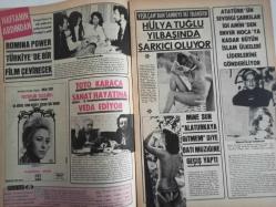 Pazar Haftalık Aktüalite Sinema Tiyatro Müzik ve Magazin Dergisi - 1976 Yılı - Sayı:1052 - Feri Cansel - Melek Görgün - Tyrene Power'in seks yıldızı kızı şarkıcı kocasıyla İstanbul'a geldi - Romina Power Türkiye'de bir film çevirecek - Toto Karaca sanat hayatına verda ediyor - Hülya Tuğlu yılbaşında şarkıcı oluyor - Mine Sun ''Alaturkaya gitmem'' diye batı müziğine geçiş yaptı - Müşerref Tezcan'ın büyük jesti - Hale Soygazi şarkıcılıktan Ahmet Özhan için vazgeçti - sevda Karaca bu yıl sinemaya hız verdi - Feri Cansel ikinci kez hamile kaldı - Müjde Ar eski eşini dilinden düşürmüyor - Samim Değer - Orhan Elmas - Serdar Gökhan - Mine Mutlu evliliğin eşiğinden geri döndü - Ünal Çulha - Gamze Öz ve Turgay Oylum dört yıllık nişanlılık dönemi sonunda evlilik kararı aldılar - Hüseyin Oylum - Nişanlısı Yonca Yücel'i İtalya'dan getirdikten hemen sonra nişanı bozdu - Ali Rıza Binboğa ile aşkları Başkent'te de devam ediyor - Kayıp Fatma Belgen- Melek Görgün - Nina Carter - Tam Takım Dergi