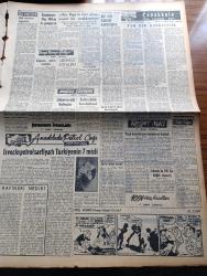 Vatan Gazetesi - 12 Şubat 1957 - Yunanlıların Bir Küstahlığı Daha - Fatin Rüştü Zorlu Neden Mesut Çünkü Vekil Oluyor - Ahmet Emin Yalman Köşe Yazısı - Adapazarı Muhtar Seçimleri - Bir Mebus'un 3 5 Vatandaşla Görüşmesi Suç Mu Sayılır - Metin Toker Cezaevine Götürüldü - İsmet - Mükerrem Sarol Metin Toker'in Affını Düşünürmüş- İzmir Vapurunun Yüzdürülmesine İmkan Yoktur - Reşat Nuri Güntekin'in İlk Eseri Eski Ahbap Yazı Dizisi - Boğazda Erguvan Bahçeleri Kurulacak - İstinye Tersanesinin Nakli Meselesi Yazan Doktor Kemal Tosun - Anadolu'da Petrol Çağı Yazan Sadun Tanju Yazı Dizisi - Hoş Memo Karikatür - Çanakkale Türk'ün Kahramanlık Destanı Yazan Alan Moorehead Yazı Dizisi - İstanbul'un En Garip Evliyası Elekli Baba - Ağa Han'ın Platin Jübilesi - İstanbul İsimli Bir Film -  Can Bartu'nun Sakatlığı - Türkiye Mısır B Takımları Maçının Tarihi Değişiyor - Galatasaray'ın Genç Müdafii Enver Özdemir - İETT İstanbul Boks Şampiyonası - Dünyanın En İyi Hafif Siklet Boksörleri Siyamda Yetişir