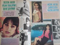 Pazar Haftalık Aktüalite Sinema Tiyatro Müzik ve Magazin Dergisi - 17 Şubat 1977 - Sayı:1065 - Seyyal Taner - Judi Bloom - Nilgün Atılgan müzikal filmde başrol oynayacak - Seks filmleri yıldızı Alev Altın'ı sahneye Rıza Silahlıpoda hazırladı - Yeliz - Selçuk Ural - Salim dündar - Sevda Karaca - Seyhan Gümüş - İçkiye paydos içkiye devam - Engin Evin - Tülay Karaca - Prenses Banu'nun işi bırakması Tülay Karaca'ya yaradı - Sezen Aksu film teklifini geri çevirdi - Müjde Ar da şarkıcılığa hazırlanıyor Müşerref Tezcan'ın üstüne benzin dökülüp yakılacak - Ayhan Işık firmasının dışına çıktı - Fikret Hakan - Necla Nazır - Gönül Hancı - Seyyal Taner - Yonca Yücel'in şansı yurt dışında açıldı - Arzu Okay'ın bahtına hizmetçilik çıktı - Muzaffer Tema, Amerika'ya yerleşiyor - Mine Soley yaşamını tek başına sürdürüyor - Figen Han şövalye modasını uyguluyor - Berrin Baran dansözlük ve sinemadan sonra şansını bu kez de kantoculukta deniyor - İtalyan bombası Lilli Carati haberi - Tam Takım Dergi