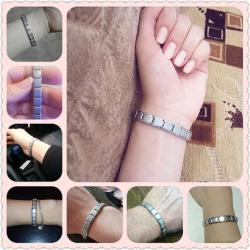 Anti Stres Esnek Denge Bilekliği Paslanmaz Çelik Metal İtalyan Charm Bileklik 9mm x 17.5cm