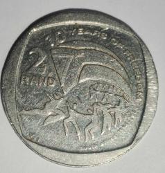 GÜNEY AFRİKA 2004  2 RAND HATIRA  İlk genel seçimin 10 yılı