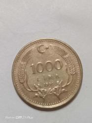 TÜRKİYE CUMHURİYETİ 1000 LİRA 1991  ÇÇT