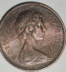 İNGİLTERE 1975   1/2 PENNY
