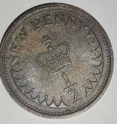 İNGİLTERE 1975   1/2 PENNY