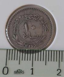 10 PARA 1327-4 SULTAN MEHMET REŞAT ORİJİNAL MADENİ NİKEL NADİR Y3JJ2