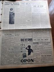 Vatan Gazetesi - 1 Temmuz 1956 - Ahmet Emin Yalman Köşe Yazısı - CHP Meclisi Bir Tebliğ Yayınladı - Cumhuriyetçi Millet Partisi Kongresi Dün Toplandı - Doktor Abdülhak Adnan Adıvar'ın 1. Ölüm Yıldönümü - Denizcilik Bayramı Bugün Kutlanıyor - Poznan'da İsyan Eden İşçiler Topa Tutuldu - Patrikhane Açıklama Yaptı - Marilyn Monroe Arthur Miller'le Dün Sessizce Evlendi - Fuat Köprülü Demokrat Parti Genel İdare Kurulundan Çekilmeyecek - Hava Kahramanları Yazan Joseph Kessel Yazı Dizisi - Kabotaj Hakkı Yazan Mehmet Sehidoglu - Osmanlı Tarihinden Sayfalar Yazan Feridun Fazıl Tülbentçi Yazı Dizisi - Surlar Restore Edilecek - General Ali Fuat Cebesoy'un Siyasi Hatıraları Yazı Dizisi - Adnan Veli'den Fantezi - Hoş Memo Karikatür - İmparatoriçe Süreyya'nın Üzüntüsü Anne Olamamak - Opon Ağrı Kesici - Fenerbahçe Beykoz'u Yendi - Beşiktaş Vefa Bugün Karşılaşıyor - Askeri Liselerin Bayram Programı Değişti - Kaptan Edi Büdü Çizgi Roman - Tarzan Çizgi Roman