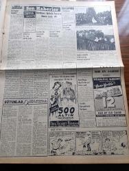 Vatan Gazetesi - 25 Aralık 1953 - Ahmet Emin Yalman Köşe Yazısı - İkramiyeler Kanunu Bugün Çıkıyor - Yeni Fransız Cumhurbaşkanı Rene Coty Merasimle Paris'e Gidiyor - Sovyetler Birliğinde Beria Ve Altı Suç Ortağı Odam Edildiler - Zeki Müren Siemens Radyo Reklamı - Hergün Yediğimiz Ekmek Gayri Sıhhidir - Kürtaj Davasına Dün Devam Edildi- Adana'da Güney Sanayi Dokuma Fabrikası Yandı - Göç Yolları Tıkadı Yazan İlhan Engin Yazı Dizisi - Çin Hindin'de Komünistler İlerliyor - Veba Yazan Albert Camus Yazı Dizisi - Afrika'da 4 Ay Yazan Tunç Yalman Yazı Dizisi - Kaptan Paşa Yazan Jeanne De Recqueville Yazı Dizisi - Galatasaray Simmering Maçı Yapılamadı - İstanbulspor Antrenörü Vilmos Herpern Gitti - Vakko