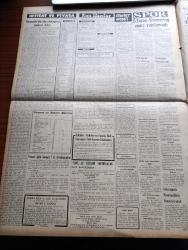 Vatan Gazetesi - 25 Aralık 1953 - Ahmet Emin Yalman Köşe Yazısı - İkramiyeler Kanunu Bugün Çıkıyor - Yeni Fransız Cumhurbaşkanı Rene Coty Merasimle Paris'e Gidiyor - Sovyetler Birliğinde Beria Ve Altı Suç Ortağı Odam Edildiler - Zeki Müren Siemens Radyo Reklamı - Hergün Yediğimiz Ekmek Gayri Sıhhidir - Kürtaj Davasına Dün Devam Edildi- Adana'da Güney Sanayi Dokuma Fabrikası Yandı - Göç Yolları Tıkadı Yazan İlhan Engin Yazı Dizisi - Çin Hindin'de Komünistler İlerliyor - Veba Yazan Albert Camus Yazı Dizisi - Afrika'da 4 Ay Yazan Tunç Yalman Yazı Dizisi - Kaptan Paşa Yazan Jeanne De Recqueville Yazı Dizisi - Galatasaray Simmering Maçı Yapılamadı - İstanbulspor Antrenörü Vilmos Herpern Gitti - Vakko