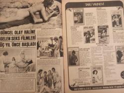 Pazar Haftalık Aktüalite Sinema Tiyatro Müzik ve Magazin Dergisi - 22 Eylül 1977 - Sayı:1096 - Christina Allen - Gina Maria Stewart - Yeşilçam'da Sam Yeli Esti - Aynur Akarsu - Aydemir Akbaş - Mine Mutlu - Nazmi Özer - Canan Candan - Mete İnselel - Ali Poyrazoğlu - Niçin Soyunuyorsunuz? - Feri Cansel - Elif Pektaş - Seher Şeniz - Figen Han - Aynur Akarsu - Fatma Belgen - Tülay Karaca - Salim Dündar'ın İngiliz Balerini Sevgilisi Aşka Gelip Soyundu - Salim Dündar - Neri Neril Gelir Gelmez Kendine Bir Sevgili Buldu - Deniz Erkanat - Mehmet Aydın - Aşkları Dillere Destan Oldu - Nicki Debuse Özel Havuzu İçin İlginç Bir Mayo Deniyor fotoğraf ve haberi - Tam Takım Dergi