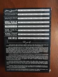 Akira Kurosawa Klasikleri 8 DVD (Seven Samurai / Yojimbo / Sanjuro / Gizli kale / Rashomon / Kızıl Sakal / Kanlı Taht / Ikıru) TÜRKÇE ALTYAZILI