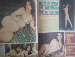 Pazar Haftalık Aktüalite Sinema Tiyatro Müzik ve Magazin Dergisi - 1976 Yılı - Sayı:1019 - Ceyda Karahan - Feri Cansel - Evlilik Hale Soygazi'ye yaramadı - Ahmet Özhan - Fahrettin Aslan - Muazzez Abacı'nın perde arkası sevgilisi Fahrettin Aslan - Adnan Şenses - Piraye uzun'la uzatmalı sevgilisi Ali Kurna bir türlü birbirinden kopamıyor - Elif Pektaş'ın son büyük aşkı eski bir Beşiktaşlı futbolcu - Tayfun Kalkavan - Mualla Omay bir yapımcıya sırtını dayadı - Orçun Sonat - Romen striptizci Romina Terry Yeşilçam'a yerleşmeye çalışıyor - Yeni burnuyla şansını deniyor - Figen Han seks filmlerini başrol olursa kabul ediyor - Aytekin Akkaya - Fransız Michelle Connolly'nin şansı İngiltere'de açıldı fotoğraf ve haberi - Tam Takım Dergi