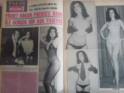 Pazar Haftalık Aktüalite Sinema Tiyatro Müzik ve Magazin Dergisi - 1976 Yılı - Sayı:1016 - Prenses Banu - Jesabel Solligon - Fikret Hakan, Prenses Banu ile gerçek bir aşk yaşıyor - Manuk Manukyan - Sermet Serdengeçti - Nazan Çöl - Özden Yüce - Meral Deniz ve Hostes Gül - Yeşilçam'ın yeni skandal kahramanları - Sinir krizi geçiren Arzu Okay kliniğe kaldırıldı - Bora Ayanoğlu - Tansu Polatkan aşı palavra, Tarık Akan Füsun Önal'ın kalbinde - Emel Sayın'ın gözlerinde artık hüzün var - Emel Sayın ''yaş aldı başını gidiyor hala ne bir koca var, ne de sevecek bir bebek'' - İsmet Kasapoğlu - ''Madam Ajda Pekkan yine ikili oynuyor'' - Bayan bacak Serpil Örümcer - Berkant - Filiz Tunç'un babası, işçi güzelinin soyunmasını yasakladı - Aytekin Akkaya - Figen Han - Sami Hazinses - Alev Altın fotoğraf ve haberi - Tam Takım Dergi