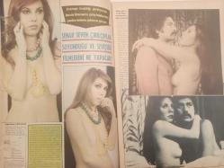 Pazar Haftalık Aktüalite Sinema Tiyatro Müzik ve Magazin Dergisi - 1976 Yılı - Sayı:1015 - Türkan Şoray - Margit Selly - Yeşilçam'da panik! Sansür 25 Seks Filmini Yasakladı - Melih Gülgen - Mine Mutlu - Kazım Kartak - Temel Gürsu - Ceyda Karahan - Yalçın Gülhan - Meral Deniz - Mine Şah - Elif Pektaş - Ünsal Emre - Leyla Şahin - Hadi Çaman - Arzu Okay - Feri Cansel - Arzu Okay - Ali Poyrazoğlu - Nezmi Özer - Mecdet Erdur - Mete İnselel - Gündüz Akar - Nami Dilbaz - Senar Seven, çırılçıplak soyunduğu ve seviştiği filmlerini ne yapacak? - Kıskanç sevgilisi Özden Yüce'nin füze göğüslerini kırık vazo ile acımadan doğradı - Melih Gülgen , Mine Mutlu ve aşka devam - Geçirdiği kaza, Melek Görgün'e hız verdi - Füsun Önal - Selda - Emel Sayın - Yusuf Sezer - Nazan Şoray - Fatma Belgen - Oya Peri - Ünsal Emre - Romina Terry - Melek Görgün - Sonunda Nükhet Duru abayı menajerine yaktı - Funda Balcı bir çiçekten öbürüne koşuyor - Nesrin Topkapı bu kez de iddialı - Tam Takım Dergi