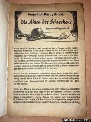 INSPEKTOR PERCY BROOK / DİE AKTEN DES SCHRECKENS / HERMANN HİLGENDORFF / MARTİN KELTER VERLAG / ALMANCA DERGİ (MÜFETTİŞ PERCY BROOK / DEHŞET EYLEMLERİ) HAFİF YIPRANMA VE LEKELERİ MEVCUT