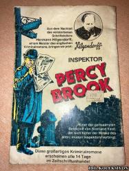 INSPEKTOR PERCY BROOK / DİE AKTEN DES SCHRECKENS / HERMANN HİLGENDORFF / MARTİN KELTER VERLAG / ALMANCA DERGİ (MÜFETTİŞ PERCY BROOK / DEHŞET EYLEMLERİ) HAFİF YIPRANMA VE LEKELERİ MEVCUT