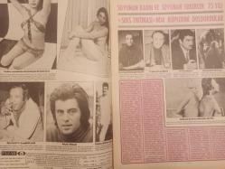 Pazar Haftalık Aktüalite Sinema Tiyatro Müzik ve Magazin Dergisi - 1976 Yılı - Sayı:1007 - Feri Cansel - Prenses Banu - Juliet Tote - Hastabakıcılar - Senar Seven - Aynur Akarsu - Turgut Özatay - Salih Kırmızı - Yavuz Figenli leblebi gibi film çekti - Necdet Erdur - Erdoğan Tünaş - Aram Gülyüz - Nazmi Özer - Ceyda Karahan - Ünsal Emre - Nazan adalı bir anda Yeşilçam'ın aranılan isimleri arasına girdi - Hale Soygazi ve Ahmet Özhan en sonunda nikah masasına oturdular - Türkan Şoray'ın İsviçre yolculuklarının nedenini herkes merak ediyor - Ağır Hasta - Rüçhan Adlı - Leyla Sayar her şeyden vazgeçti - Feri Cansel ilk kez bir filmde külodunu fora edip anadan doğma soyundu - Hadi Çaman - Çıplak kovboy Melek Görgün - Afrikalı yerlilerin kolyeleri Avrupalı çıplakları süslüyor - Julia Pennington fotoğraf ve haberi - Tam Takım Dergi