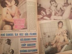 Pazar Haftalık Aktüalite Sinema Tiyatro Müzik ve Magazin Dergisi - 1976 Yılı - Sayı:1007 - Feri Cansel - Prenses Banu - Juliet Tote - Hastabakıcılar - Senar Seven - Aynur Akarsu - Turgut Özatay - Salih Kırmızı - Yavuz Figenli leblebi gibi film çekti - Necdet Erdur - Erdoğan Tünaş - Aram Gülyüz - Nazmi Özer - Ceyda Karahan - Ünsal Emre - Nazan adalı bir anda Yeşilçam'ın aranılan isimleri arasına girdi - Hale Soygazi ve Ahmet Özhan en sonunda nikah masasına oturdular - Türkan Şoray'ın İsviçre yolculuklarının nedenini herkes merak ediyor - Ağır Hasta - Rüçhan Adlı - Leyla Sayar her şeyden vazgeçti - Feri Cansel ilk kez bir filmde külodunu fora edip anadan doğma soyundu - Hadi Çaman - Çıplak kovboy Melek Görgün - Afrikalı yerlilerin kolyeleri Avrupalı çıplakları süslüyor - Julia Pennington fotoğraf ve haberi - Tam Takım Dergi