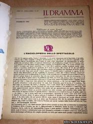 IL DRAMMA - MENSİLE Dİ COMMEDİE DI GRANDE INTERESSE DIRETTO DA LUCIO RIDENTI / FEBBRAİO 1963 / İTALYANCA KİTAP (EUGENE BERMAN / RENZO GİOVAMPİETRO / ACHİLLE MANGO / FRANCESCO DELLA CORTE / LUİGİ SARZANO / RENATO SİMONİ NEL / LUİGİ ANTONELLİ / ALBERTO DONAUDY / ELİGİO POSSENTİ / ENRİCO BASSANO / FRANCESCO FLORA / KLAUS HÖRİNG / JEAN GENET / ELİSABETH EPP / JULİA GSCHNİTZER / LEON EPP /  VİTTORİO VECCHİ)