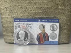 2024 - II Osman - Osmanlı Padişahları Serisi No: 16 - Darphane Sertifikalı Gümüş Hatıra Para - Çil kondisyon