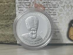 2024 - I Mustafa - Osmanlı Padişahları Serisi No: 15 - Darphane Sertifikalı Gümüş Hatıra Para - Çil kondisyon