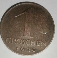AVUSTURYA 1936   1 GROSCHEN